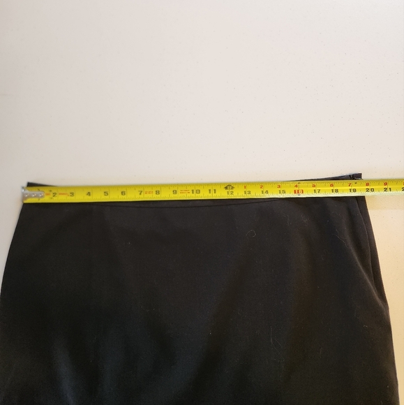 Rickis Black Flutter Pencil Skirt Office Minimalist High Waisted Rise Dressy - Picture 6 of 9